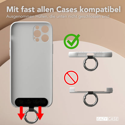 Universal Handykette mit verstellbarem Riemen und Karabinerhaken EAZY CASE 