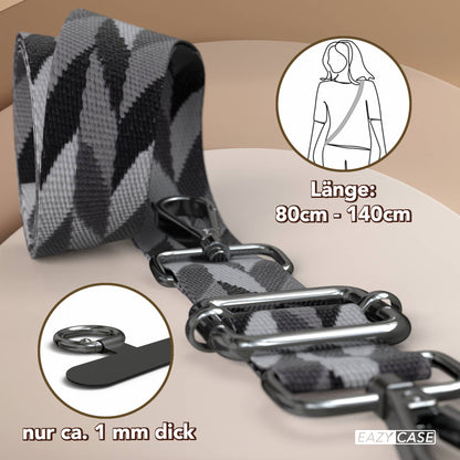 Universal Handykette mit verstellbarem Riemen und Karabinerhaken EAZY CASE 