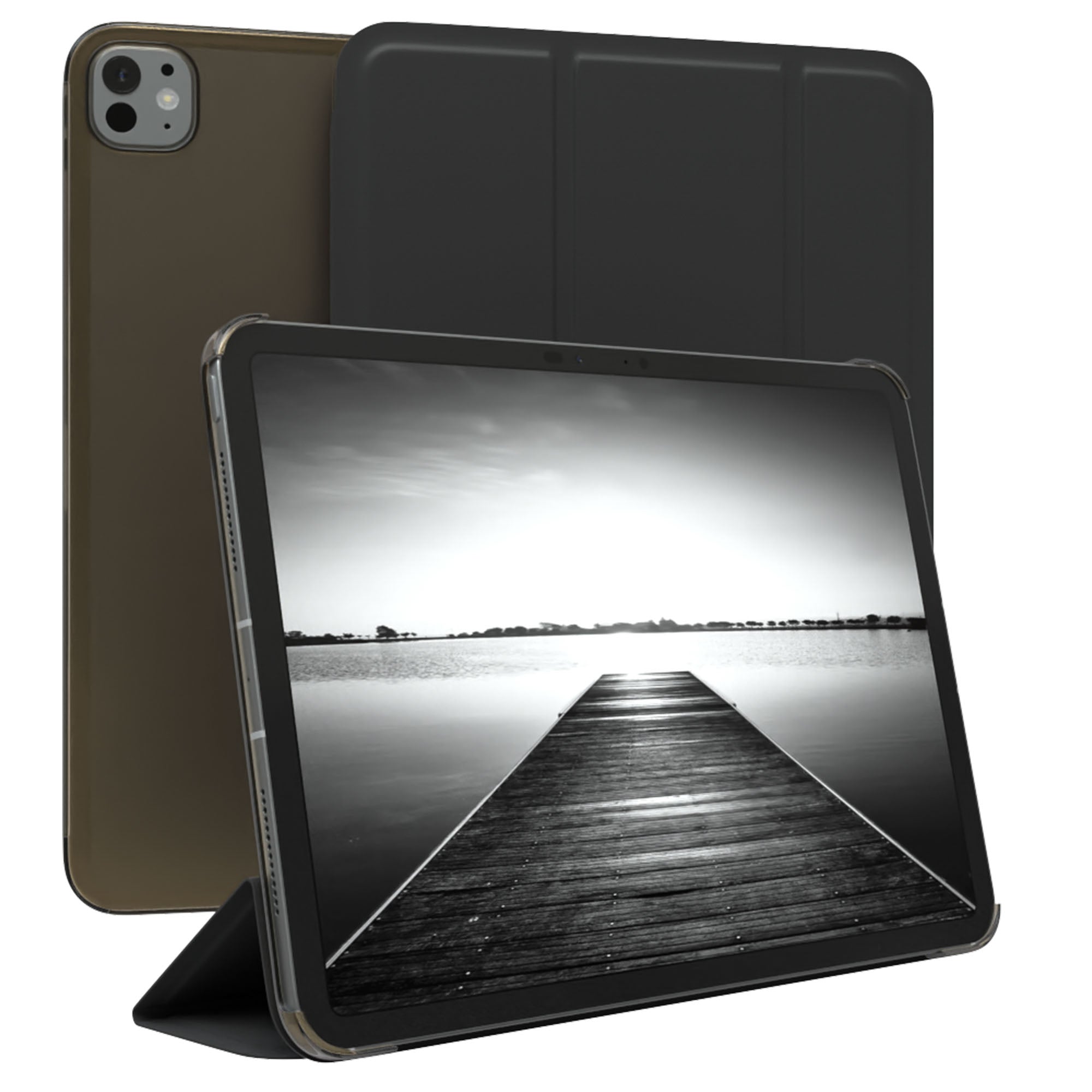 iPad Pro 11 Zoll 2025 Smartcase mit Aufstellfunktion von EAZY CASE #farbe_schwarz