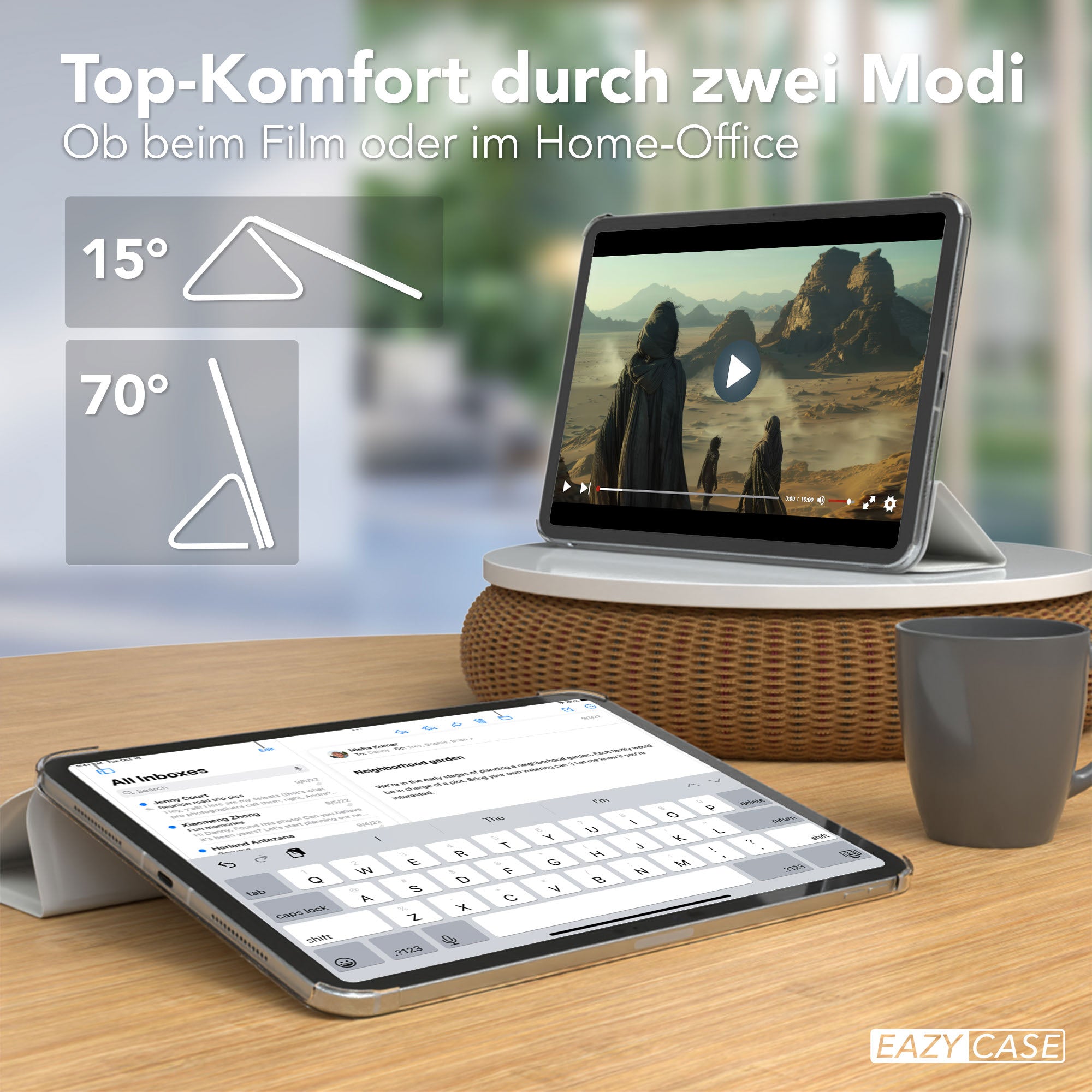 iPad Pro 11 Zoll 2025 Smartcase mit Aufstellfunktion von EAZY CASE 