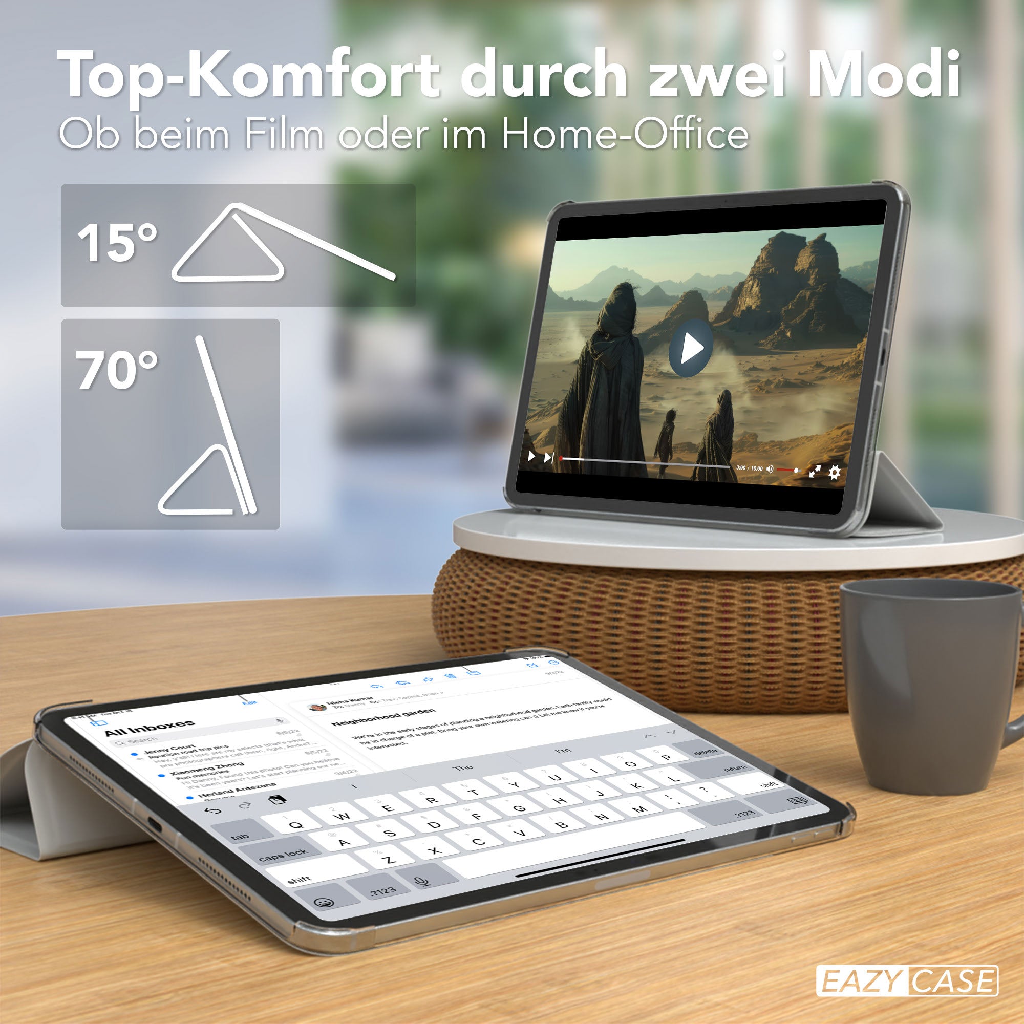 iPad Pro 11 Zoll 2025 Smartcase mit Aufstellfunktion von EAZY CASE 