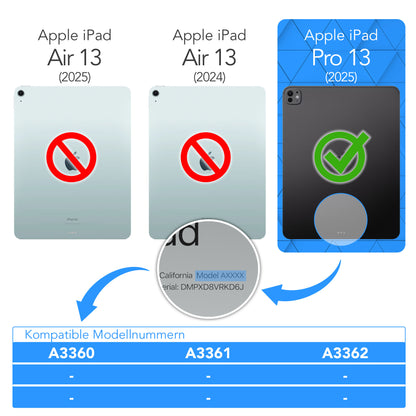 Apple iPad Pro 13 Zoll 2025 Tablethülle Smartcase mit Aufstellfunktion 