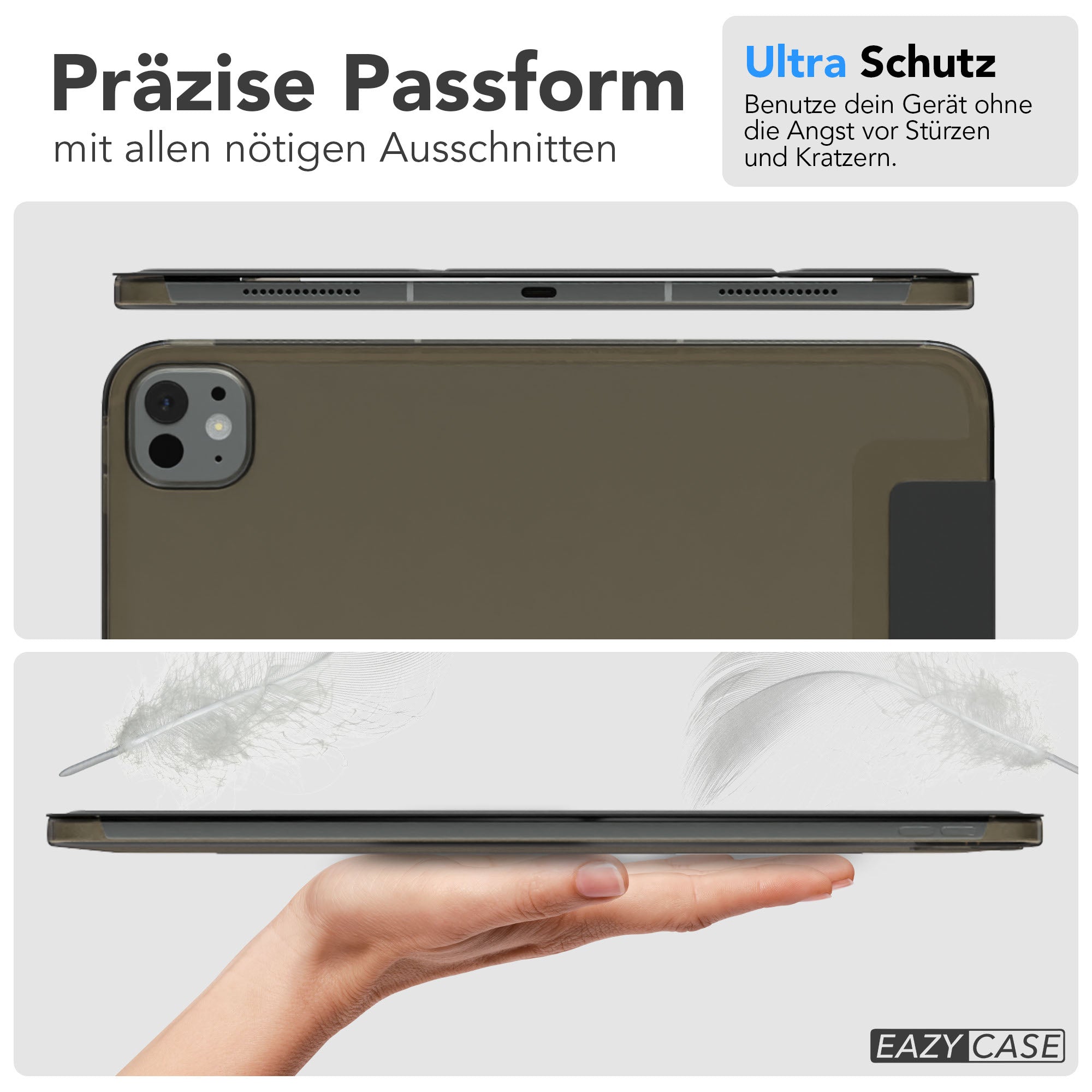 Apple iPad Pro 13 Zoll 2025 Tablethülle Smartcase mit Aufstellfunktion 