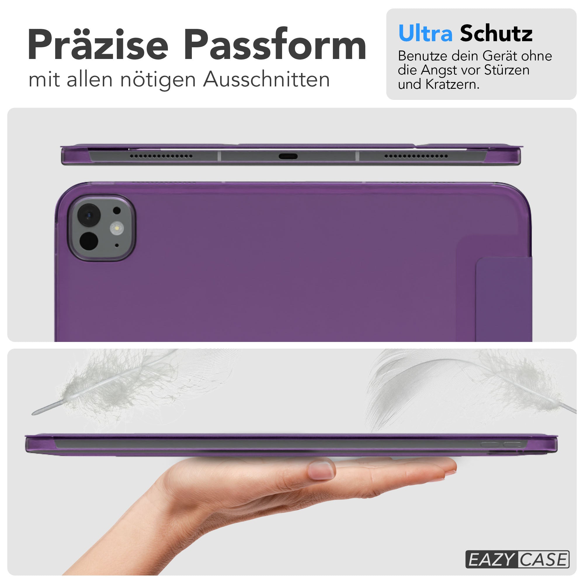 Apple iPad Pro 13 Zoll 2025 Tablethülle Smartcase mit Aufstellfunktion 