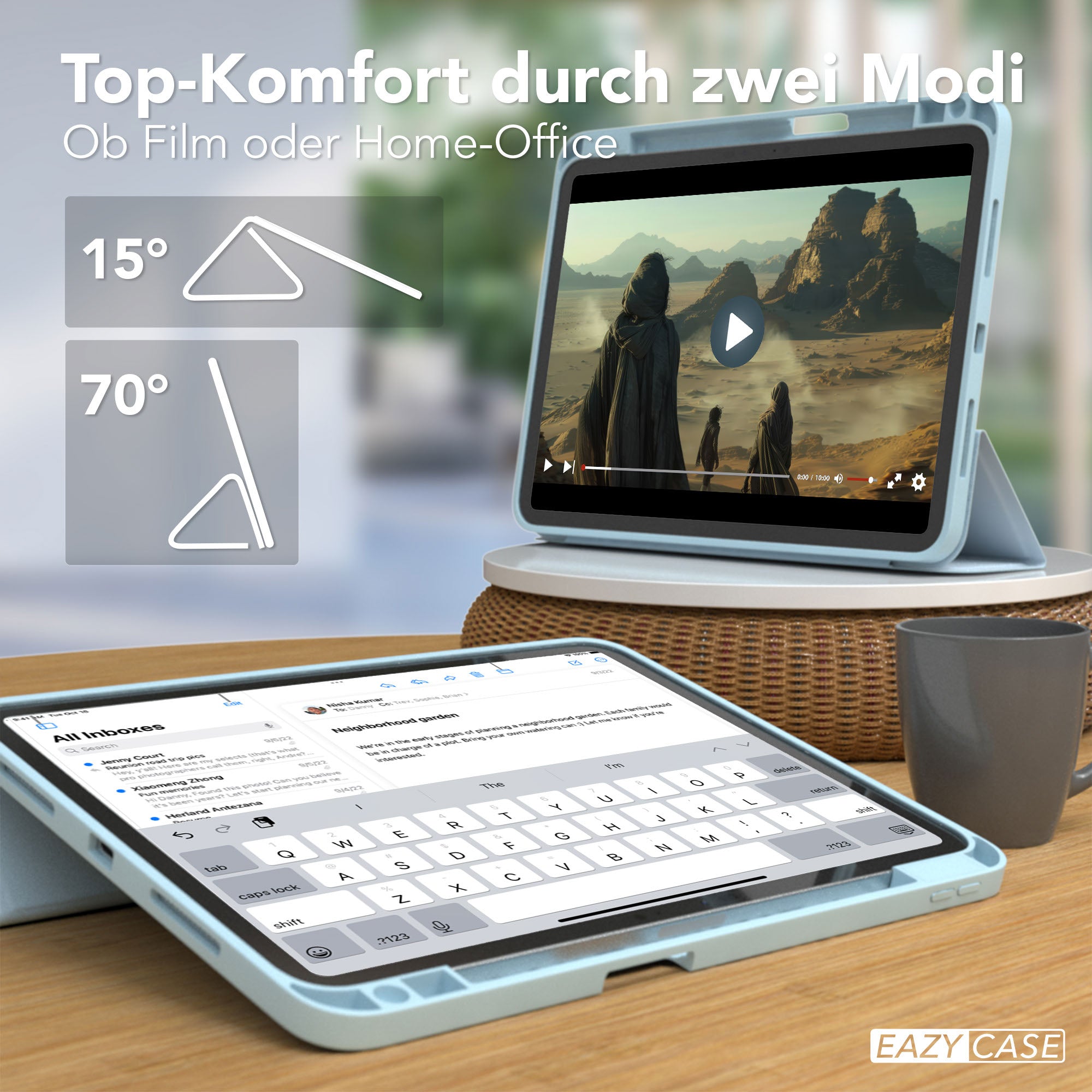 iPad Pro 11 Zoll Tablethülle mit Stifthalter Smartcase 