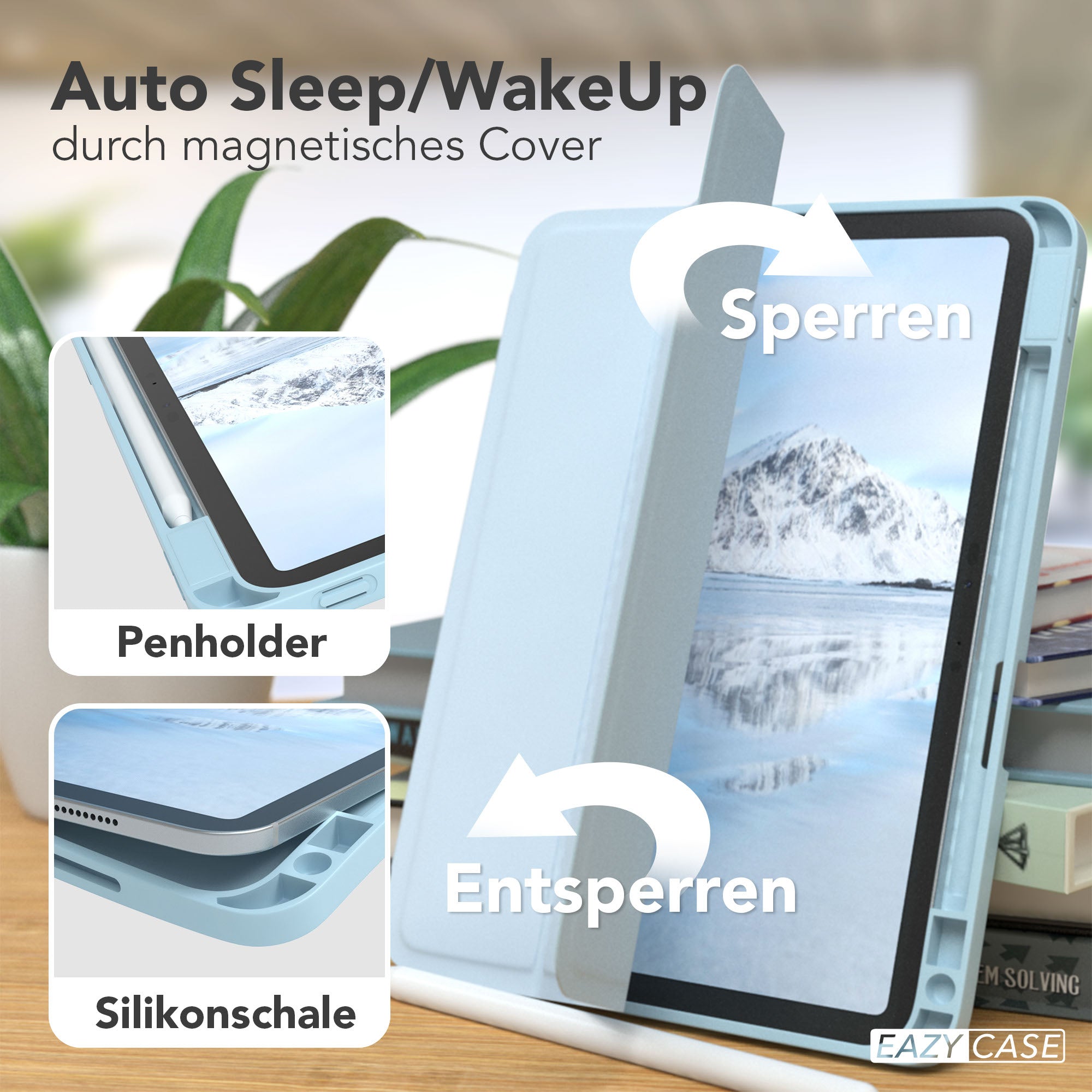 iPad Pro 11 Zoll Tablethülle mit Stifthalter Smartcase 