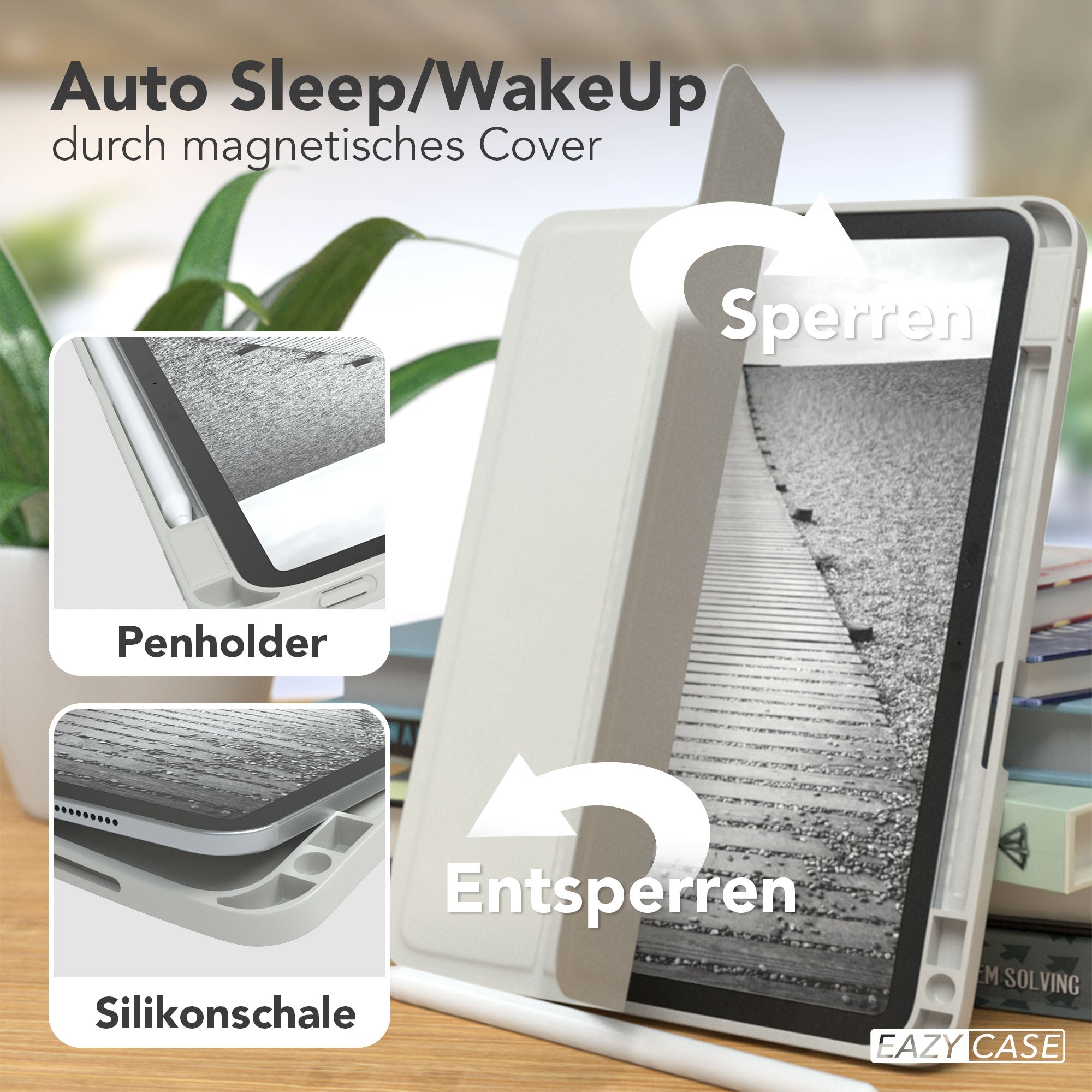 iPad Pro 11 Zoll Tablethülle mit Stifthalter Smartcase 