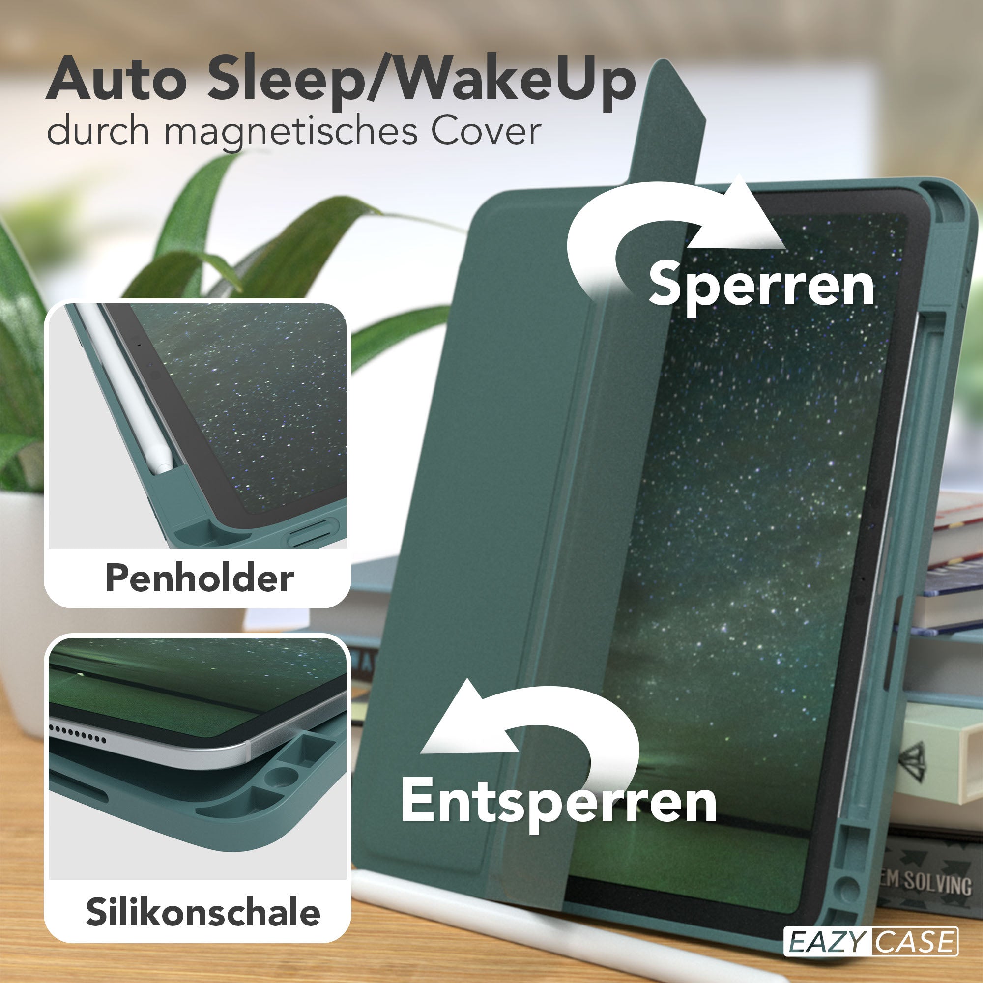 iPad Pro 11 Zoll Tablethülle mit Stifthalter Smartcase 