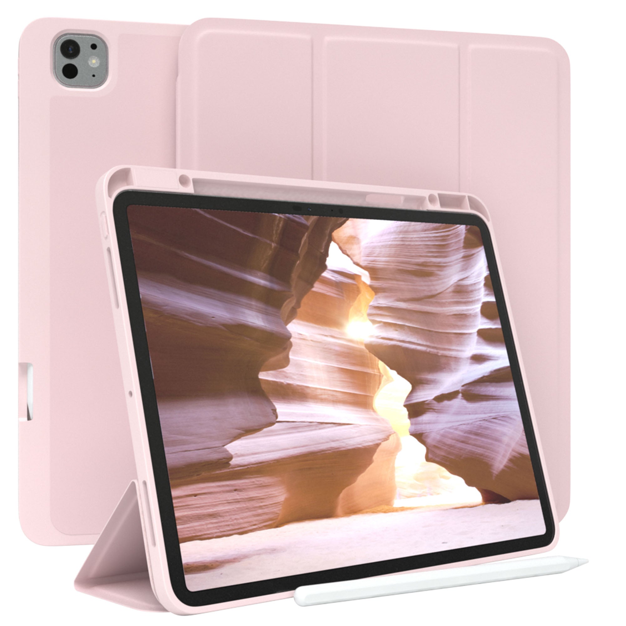 iPad Pro 13 Zoll 2025 Tablethülle mit Stifthalter und Aufstellfunktion 