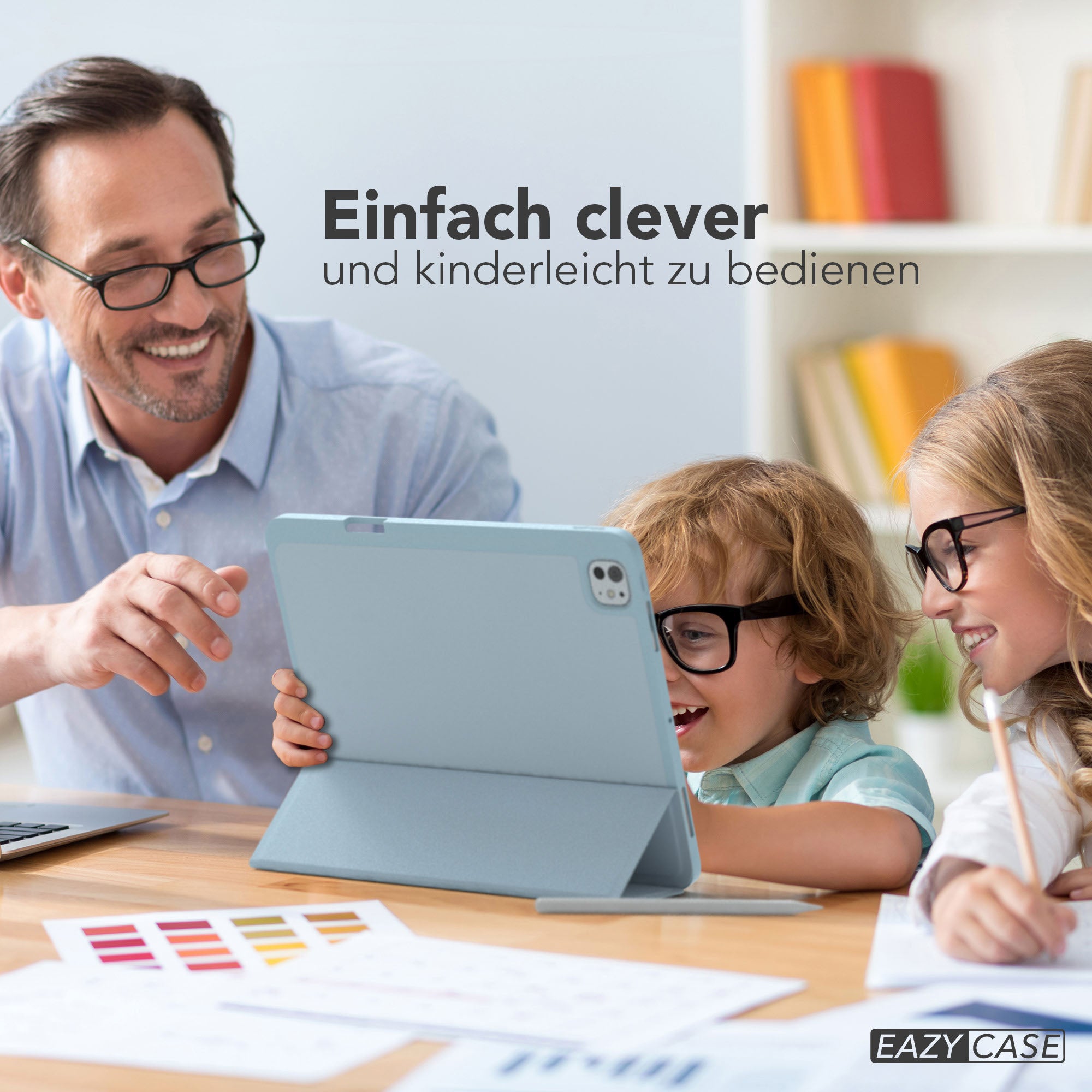 iPad Pro 13 Zoll 2025 Tablethülle mit Stifthalter und Aufstellfunktion 