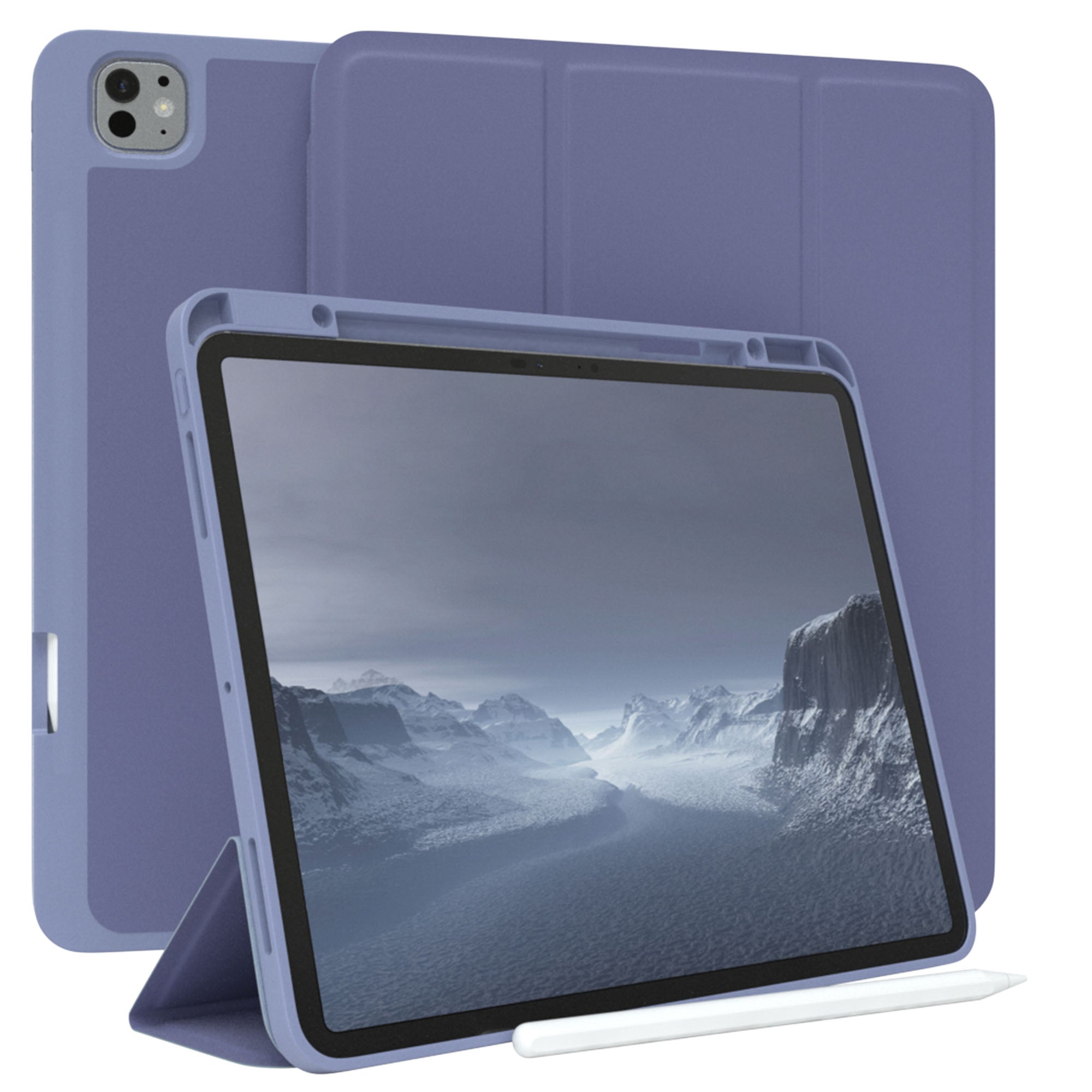 iPad Pro 13 Zoll 2025 Tablethülle mit Stifthalter und Aufstellfunktion 