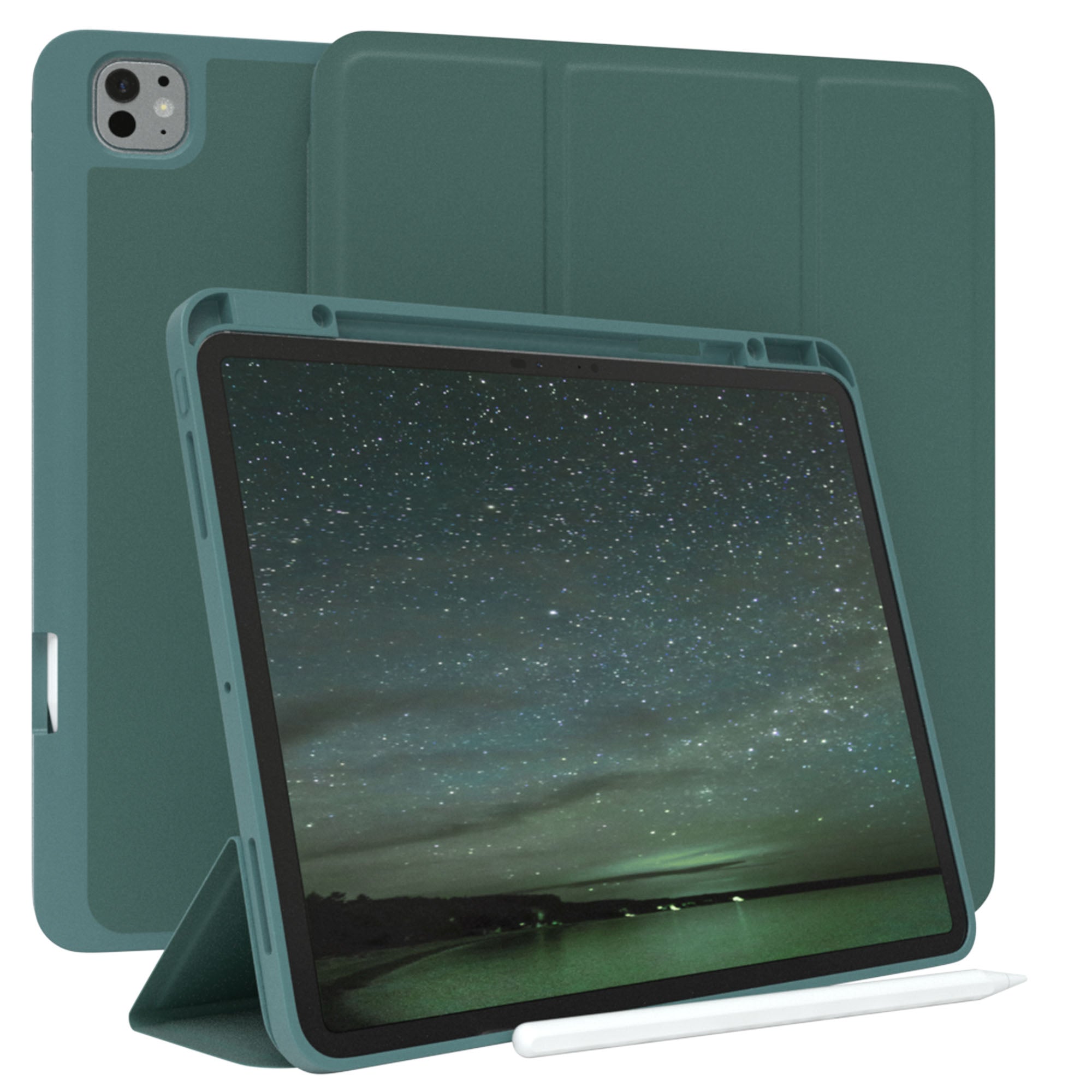 iPad Pro 13 Zoll 2025 Tablethülle mit Stifthalter und Aufstellfunktion 