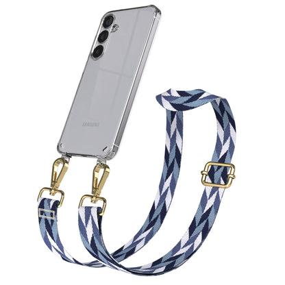 Samsung Galaxy S25 Plus Handykette mit Boho Band verstellbarer Trageriemen 