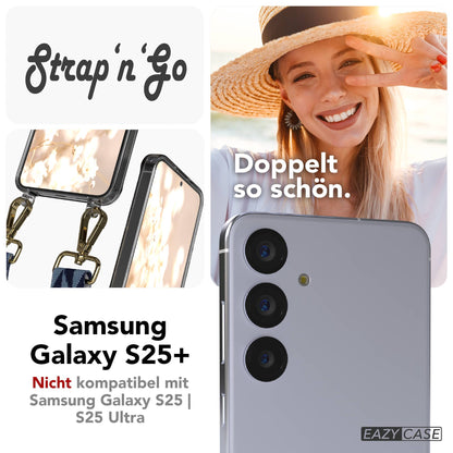 Samsung Galaxy S25 Plus Handykette mit Boho Band verstellbarer Trageriemen 