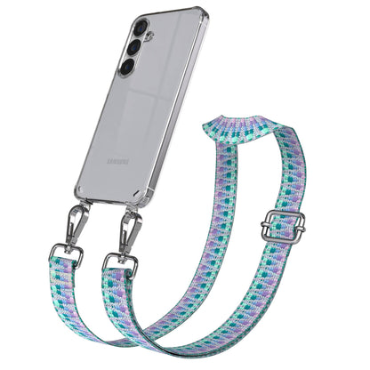 Samsung Galaxy S25 Plus Handykette mit Boho Band verstellbarer Trageriemen 