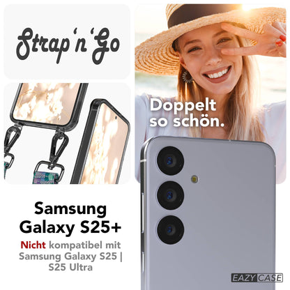 Samsung Galaxy S25 Plus Handykette mit Boho Band verstellbarer Trageriemen 