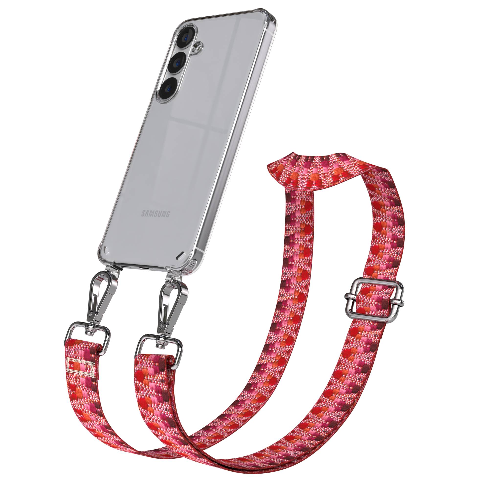 Samsung Galaxy S25 Plus Handykette mit Boho Band verstellbarer Trageriemen 