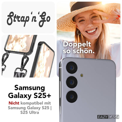 Samsung Galaxy S25 Plus Handykette mit Boho Band verstellbarer Trageriemen 