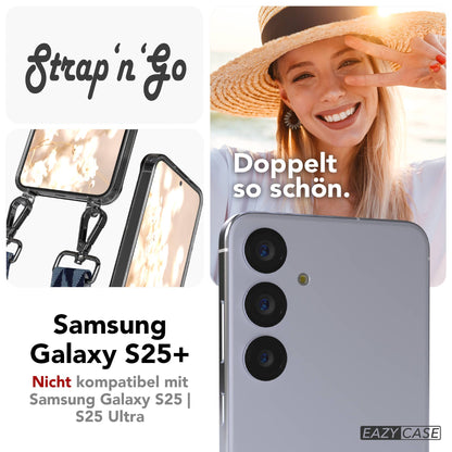 Samsung Galaxy S25 Plus Handykette mit Boho Band verstellbarer Trageriemen 