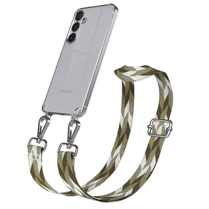 Samsung Galaxy S25 Plus Handykette mit Boho Band verstellbarer Trageriemen 