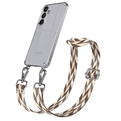 Samsung Galaxy S25 Plus Handykette mit Boho Band verstellbarer Trageriemen 