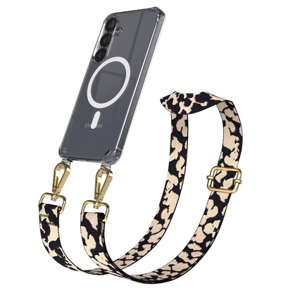 Samsung Galaxy S25 Handykette MagSafe mit verstellbarem Boho Band Set 