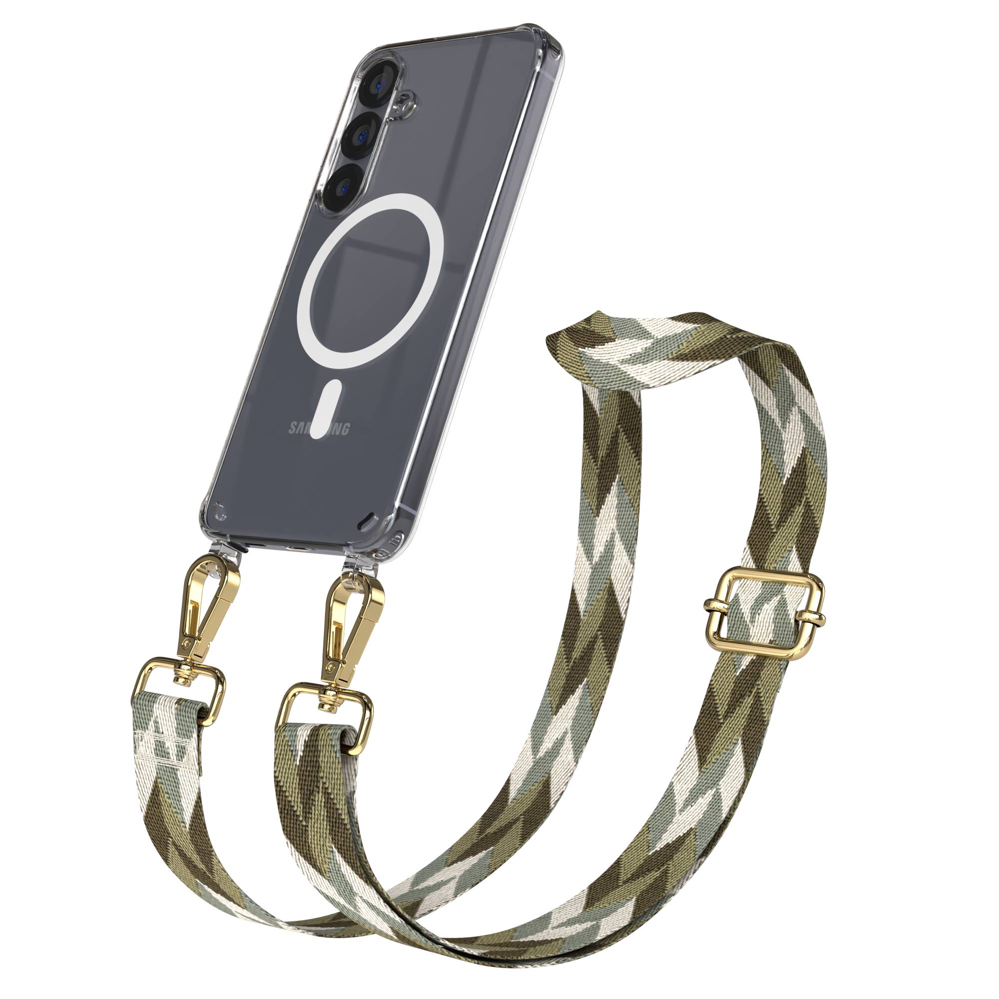 Samsung Galaxy S25 Handykette MagSafe mit verstellbarem Boho Band Set 