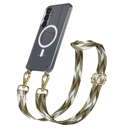 Samsung Galaxy S25 Handykette MagSafe mit verstellbarem Boho Band Set 