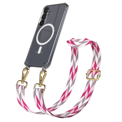 Samsung Galaxy S25 Handykette MagSafe mit verstellbarem Boho Band Set 