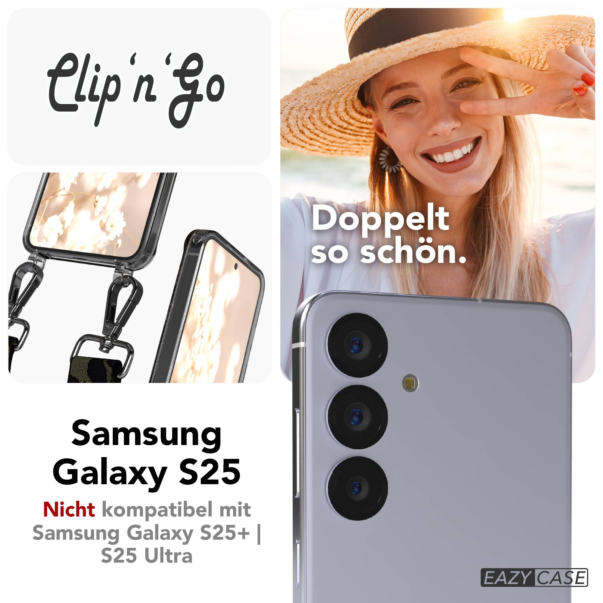 Samsung Galaxy S25 Handykette MagSafe mit verstellbarem Boho Band Set 