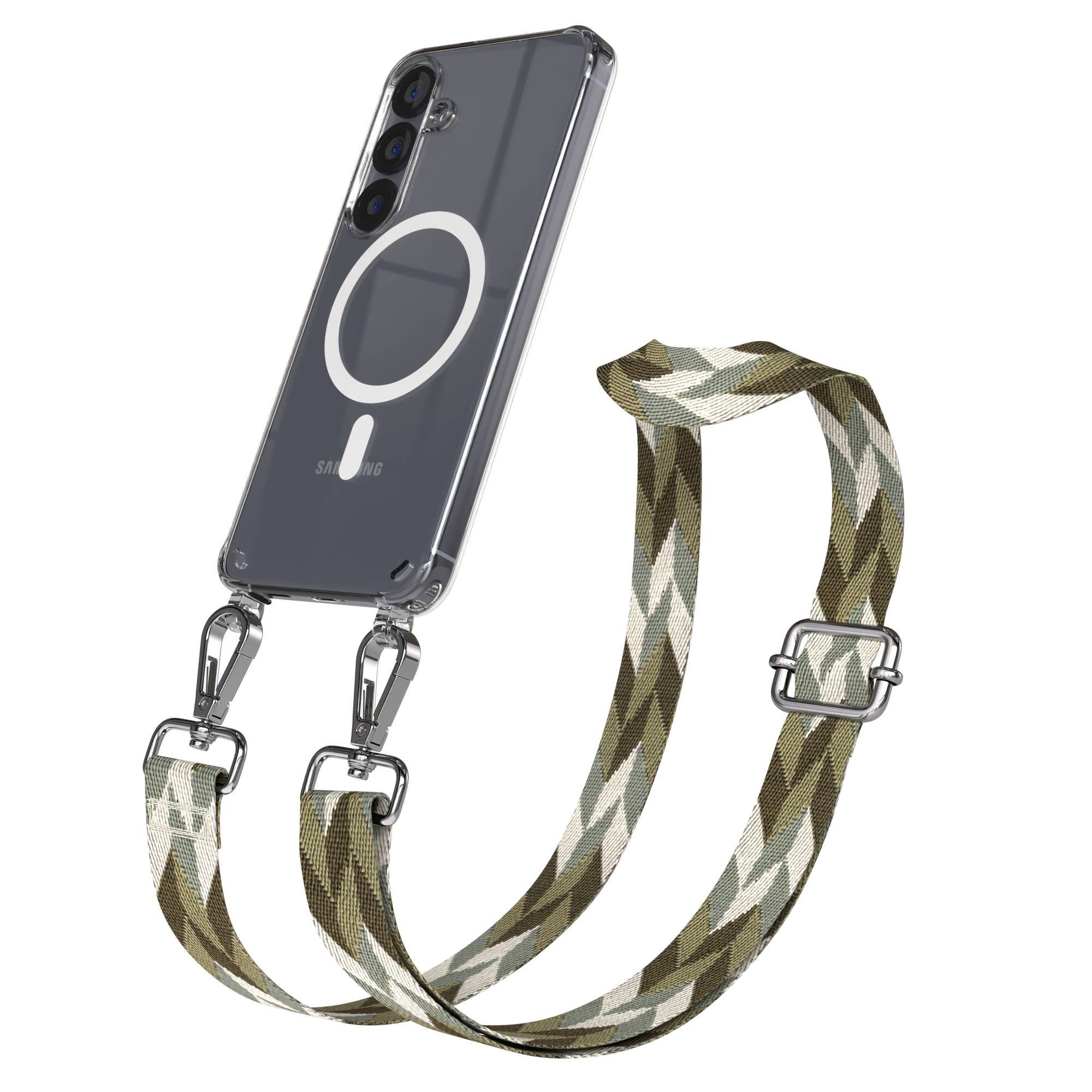 Samsung Galaxy S25 Handykette MagSafe mit verstellbarem Boho Band Set 