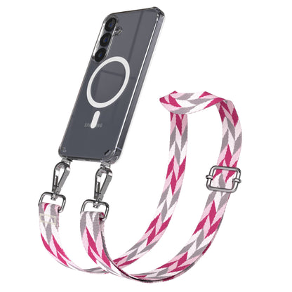 Samsung Galaxy S25 Handykette MagSafe mit verstellbarem Boho Band Set 