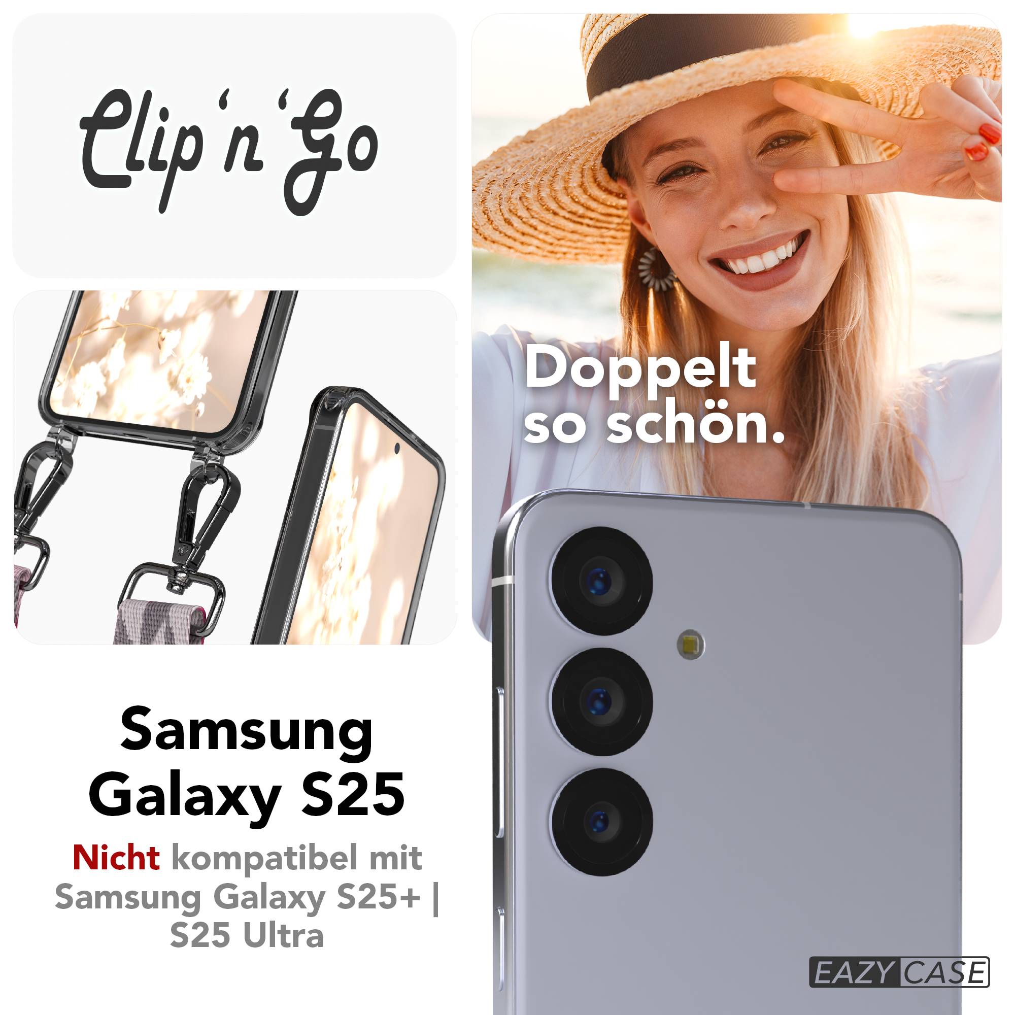 Samsung Galaxy S25 Handykette MagSafe mit verstellbarem Boho Band Set 