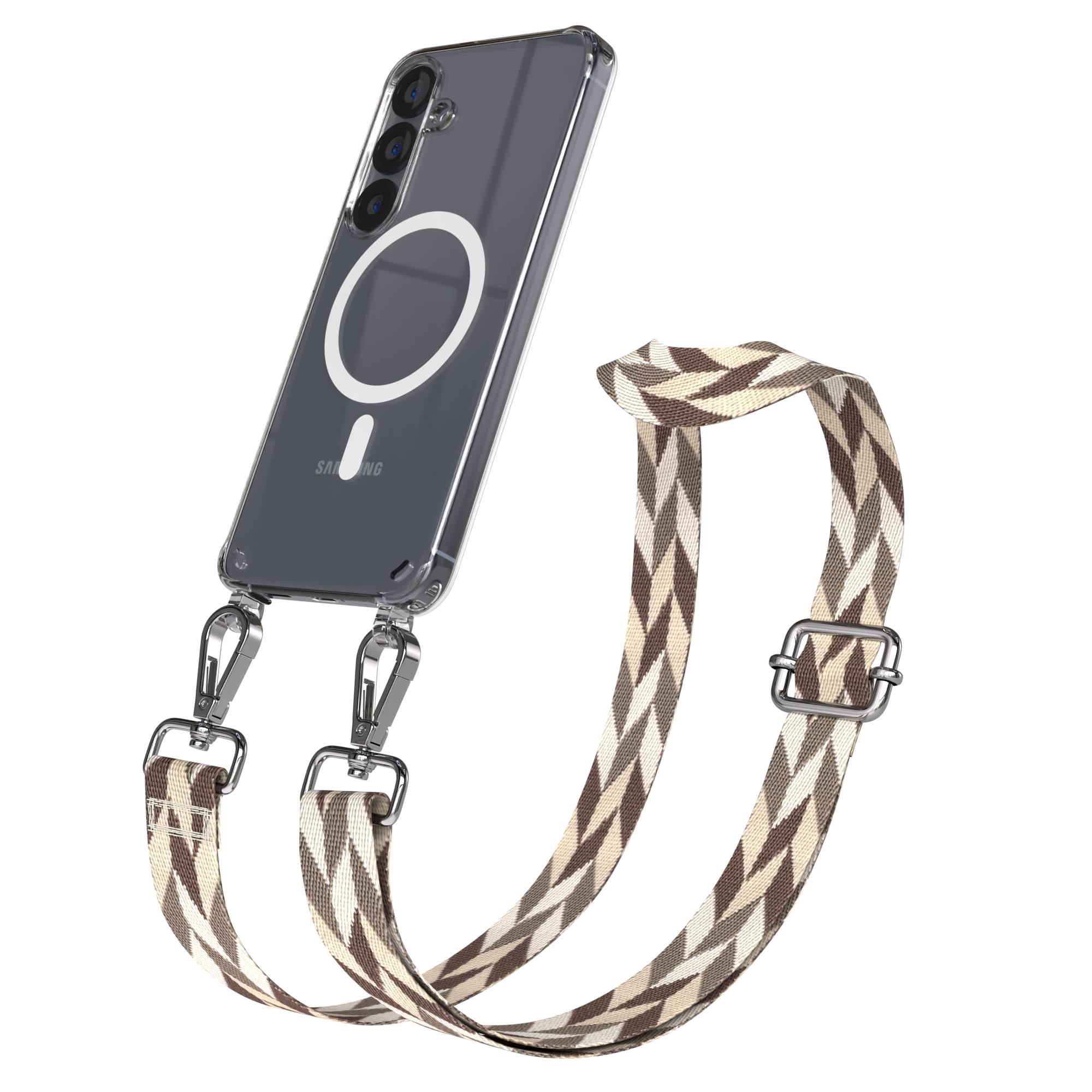 Samsung Galaxy S25 Handykette MagSafe mit verstellbarem Boho Band Set 