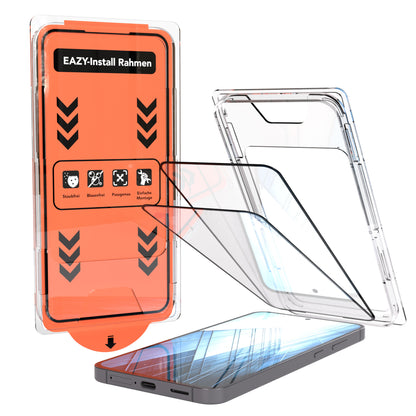 Samsung Galaxy S25 FE Schutzfolie Set mit Installationsrahmen Hartglas