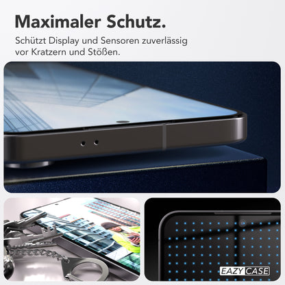 Samsung Galaxy S25 FE Schutzfolie Set mit Installationsrahmen Hartglas