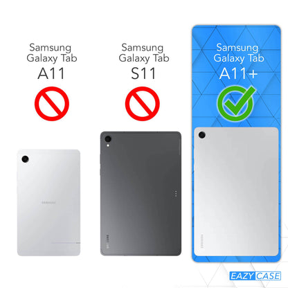 Samsung Galaxy Tab A11 Plus drehbare Tablethülle mit 360 Grad Rotation 