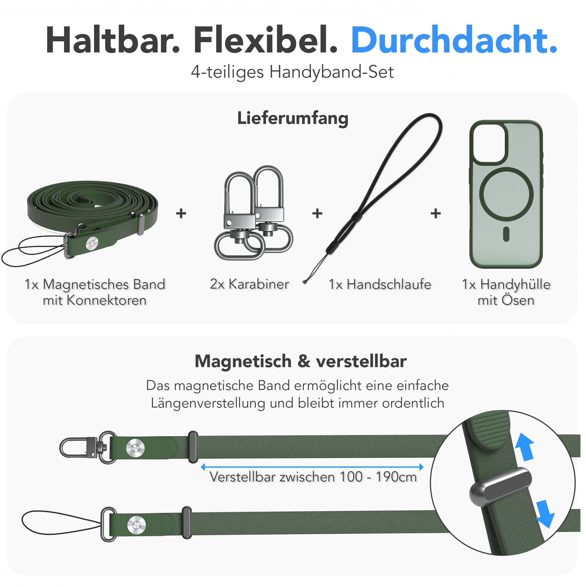 iPhone 16 Outdoor Hülle mit MagSafe + magnetisches Band