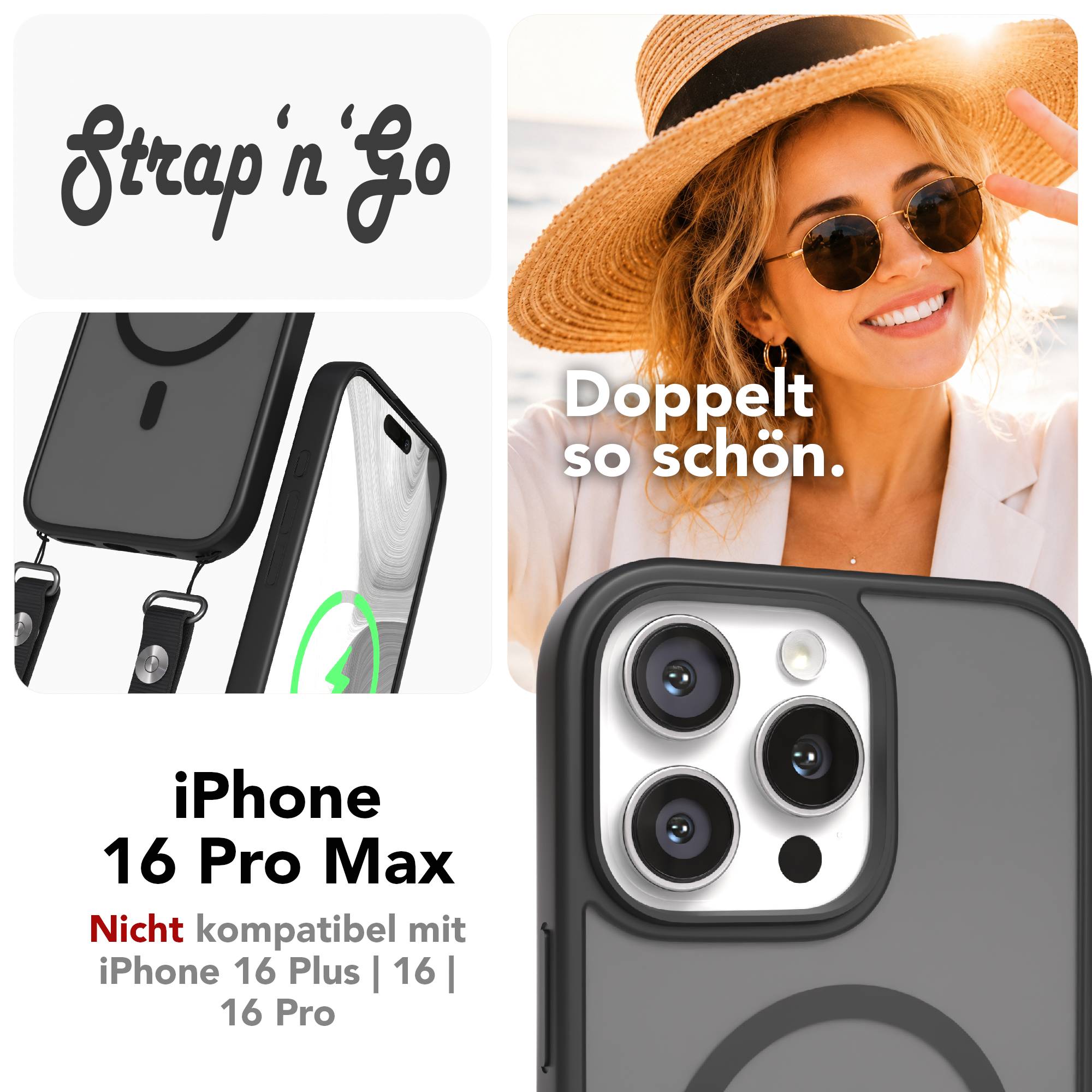 iPhone 16 Pro Max Outdoor Hülle mit MagSafe + magnetisches Band