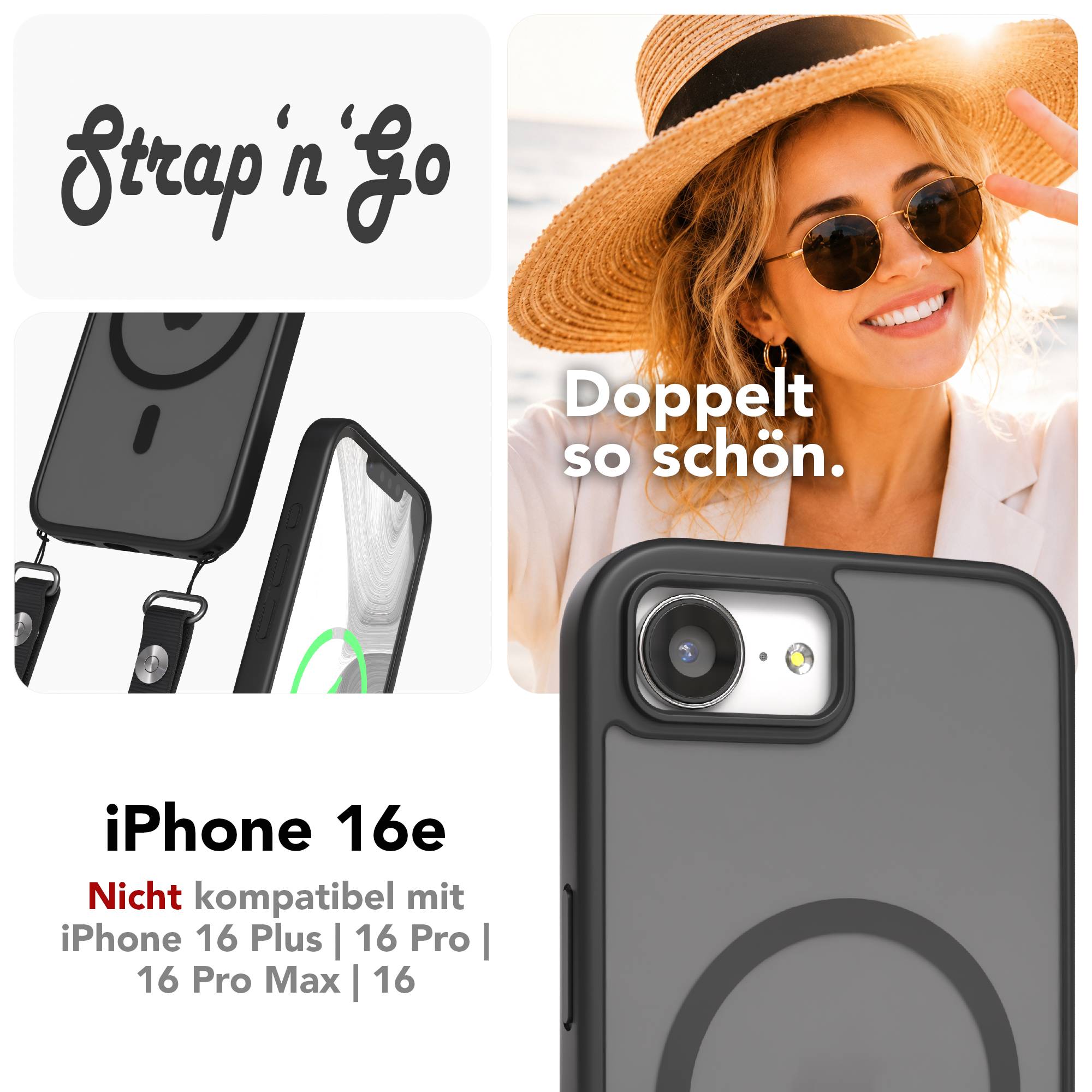 iPhone 16e Outdoor Hülle mit MagSafe + magnetisches Band