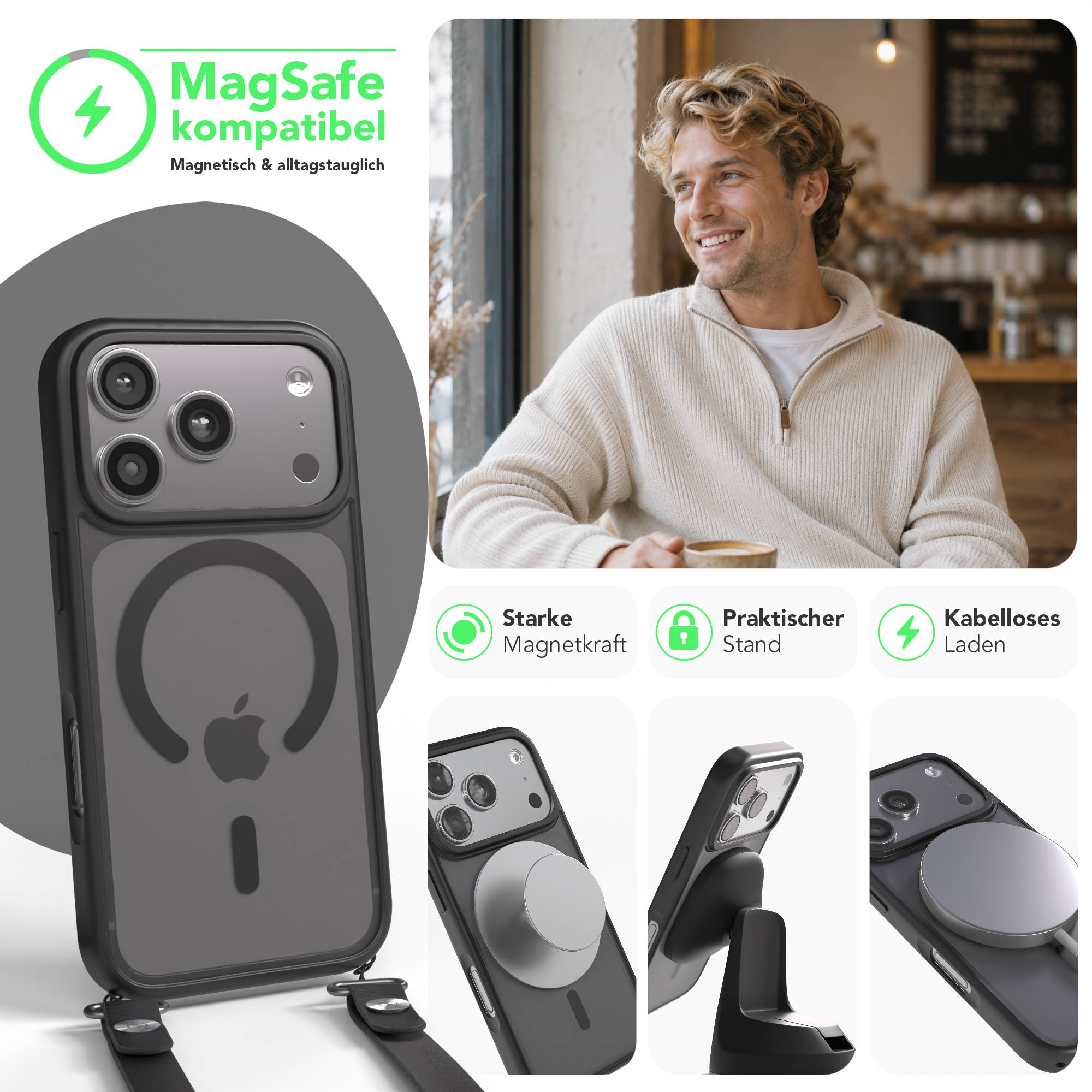 iPhone 17 Pro Outdoor Hülle mit MagSafe + magnetisches Band