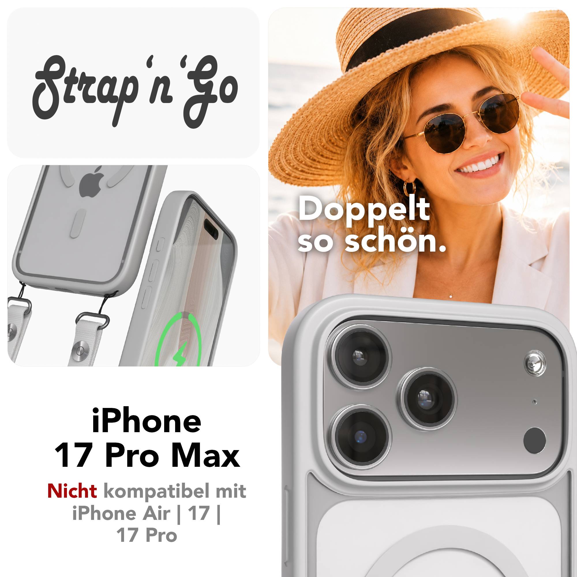iPhone 17 Pro Max Outdoor Hülle mit MagSafe + magnetisches Band