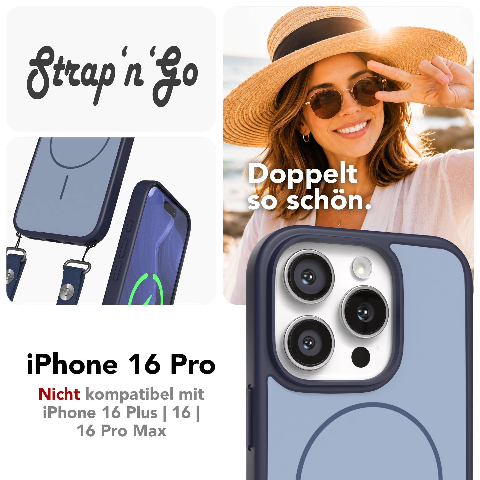 iPhone 16 Pro Outdoor Hülle mit thin MagSafe + magnetisches Band