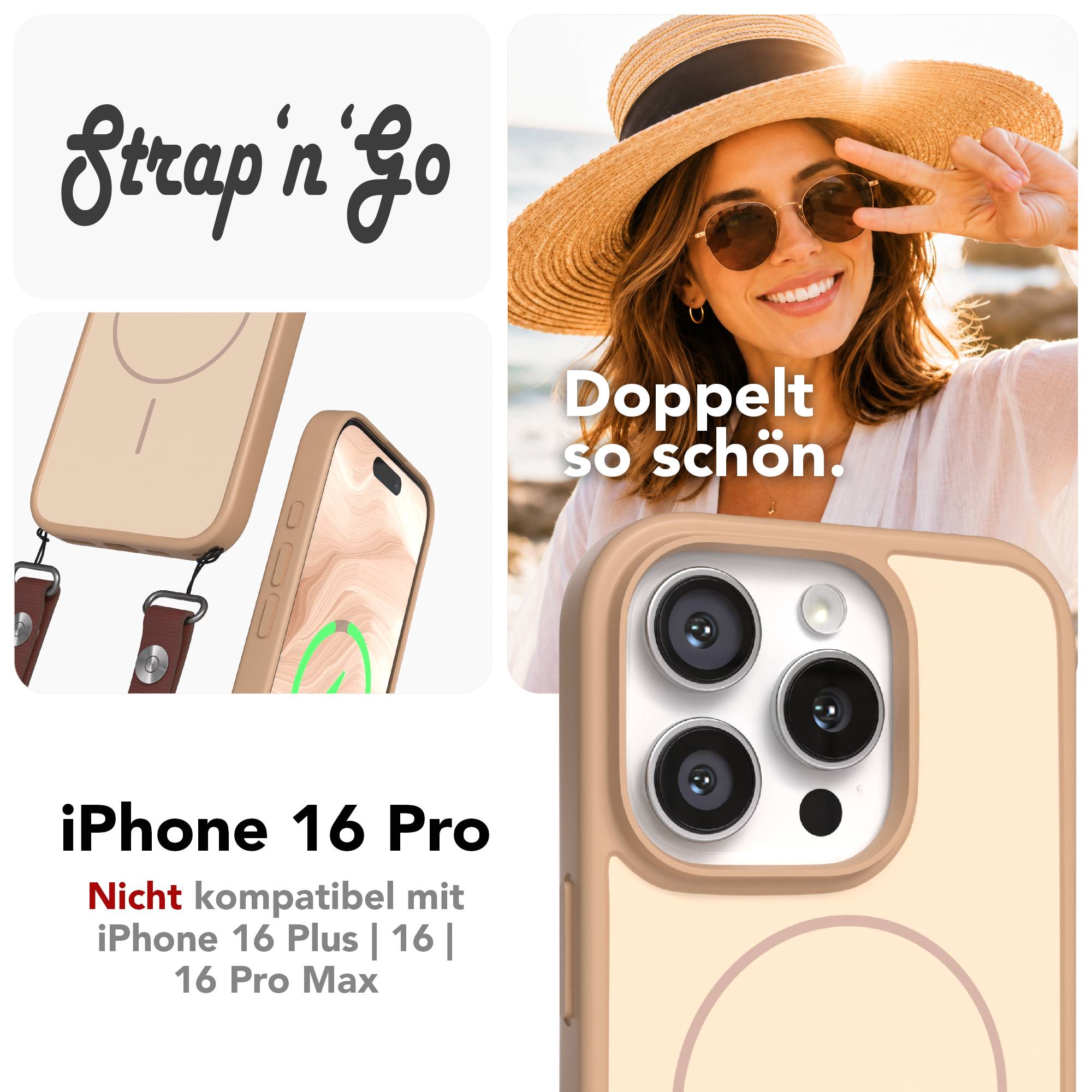 iPhone 16 Pro Outdoor Hülle mit thin MagSafe + magnetisches Band