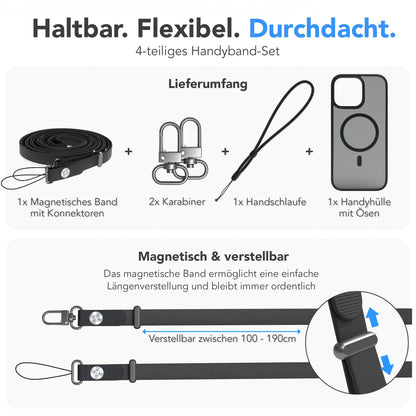 iPhone 16 Pro Max Outdoor Hülle mit thin MagSafe + magnetisches Band