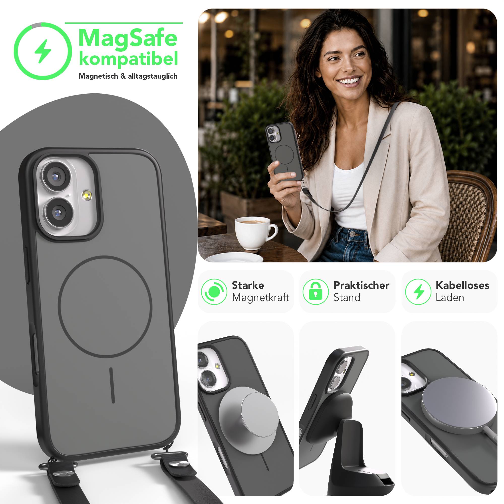 iPhone 17 Outdoor Hülle mit thin MagSafe + magnetisches Band