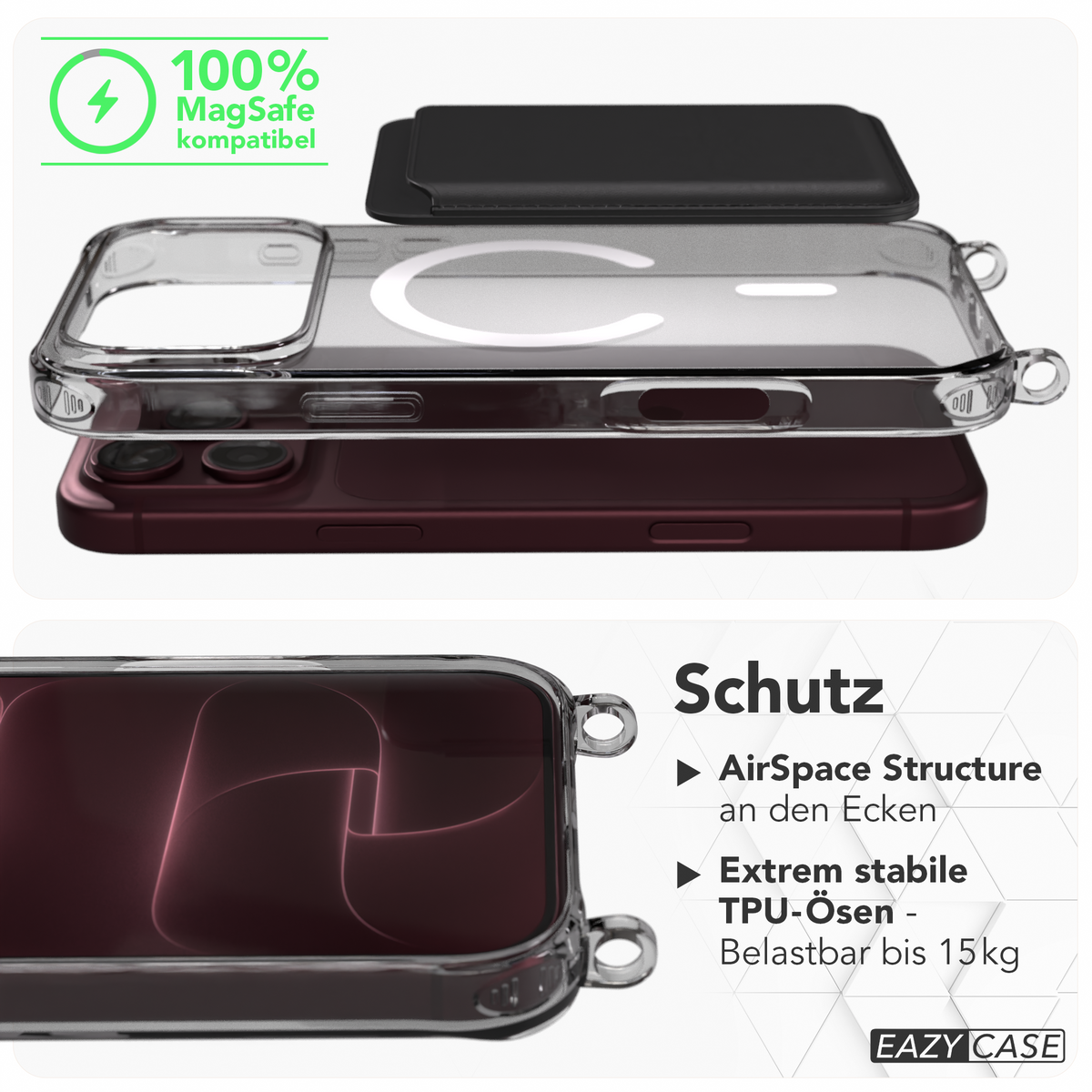 iPhone 18 Pro Max Schutzhülle mit MagSafe für Handyketten