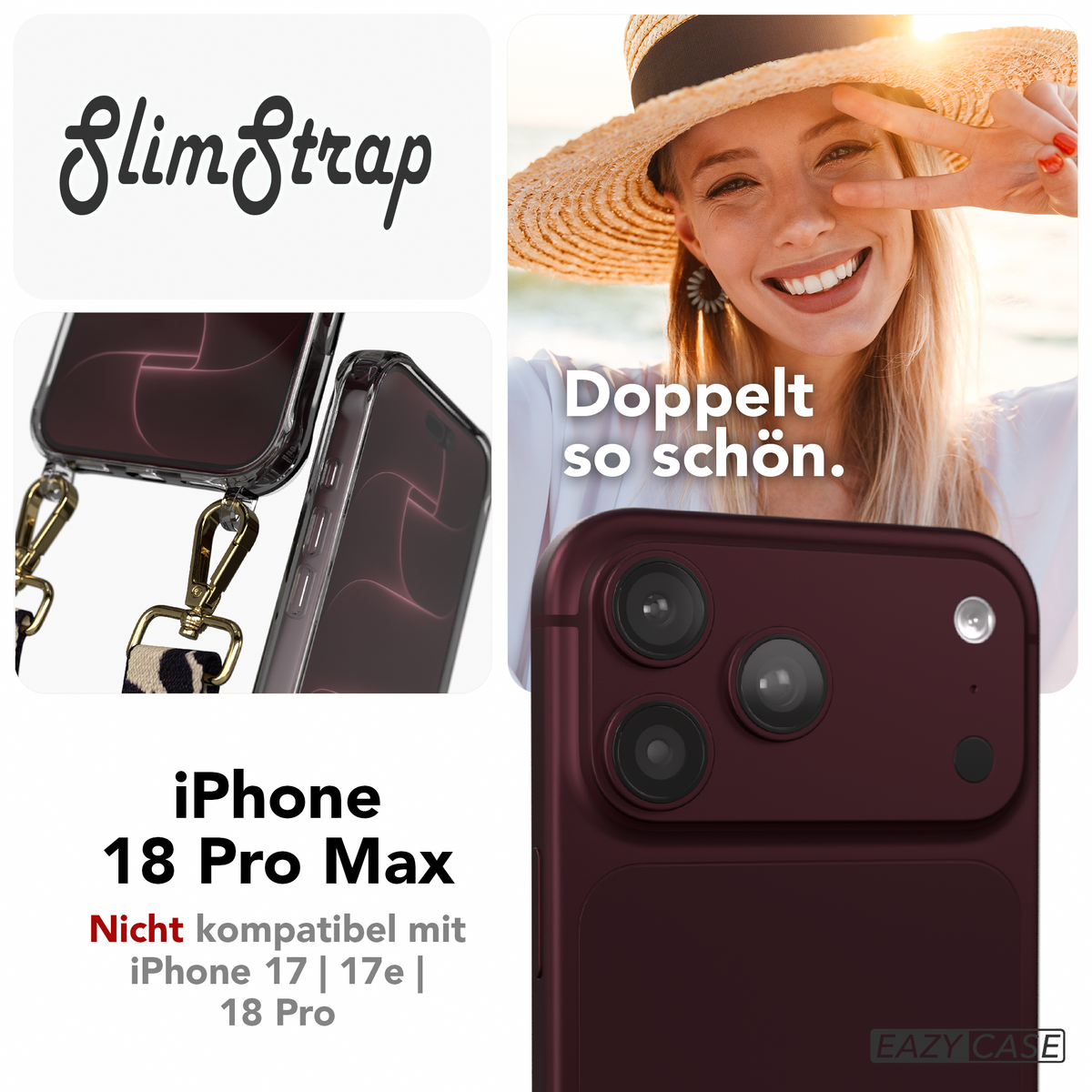 iPhone 18 Pro Max Schutzhülle mit MagSafe für Handyketten
