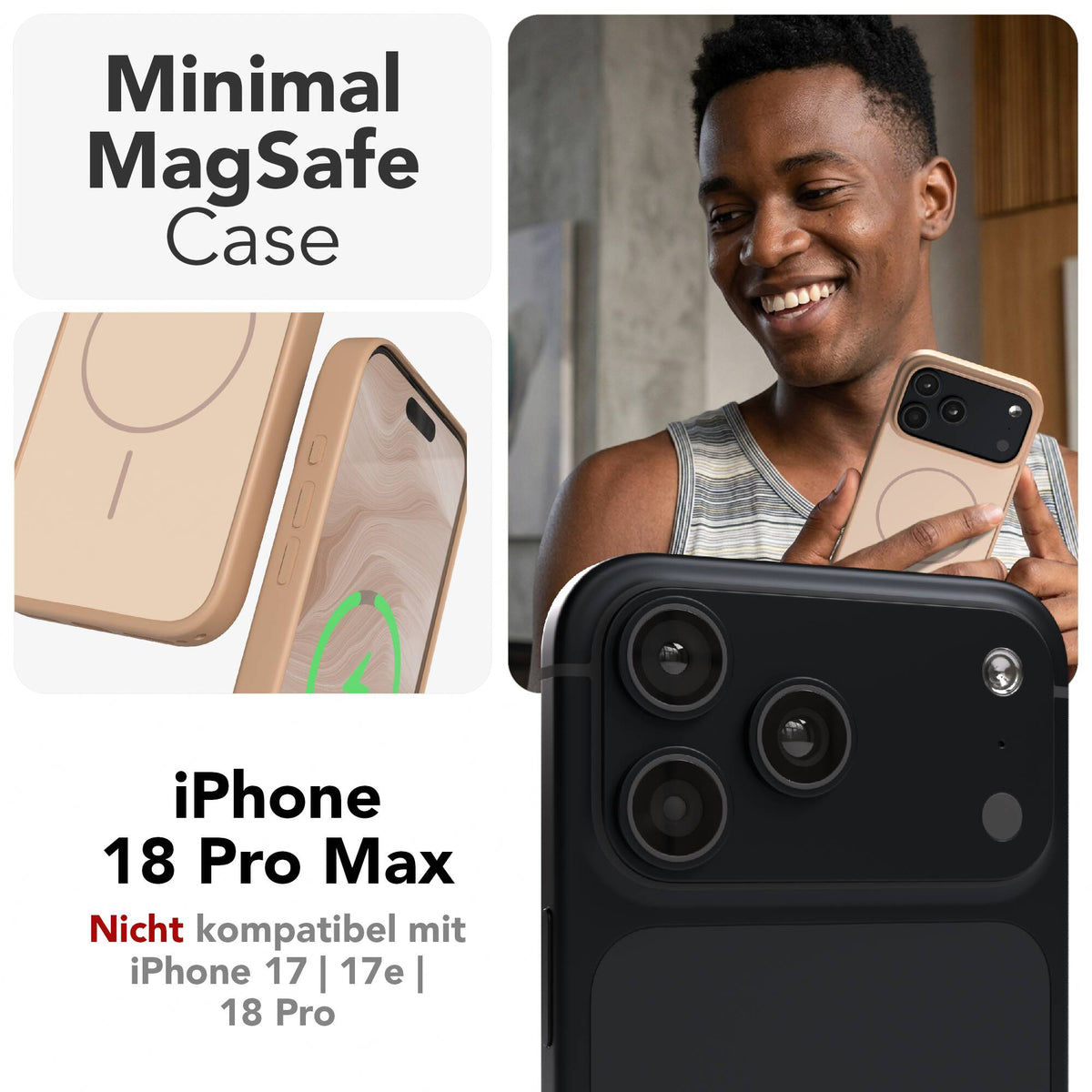 iPhone 18 Pro Max Outdoor Hülle mit thin MagSafe