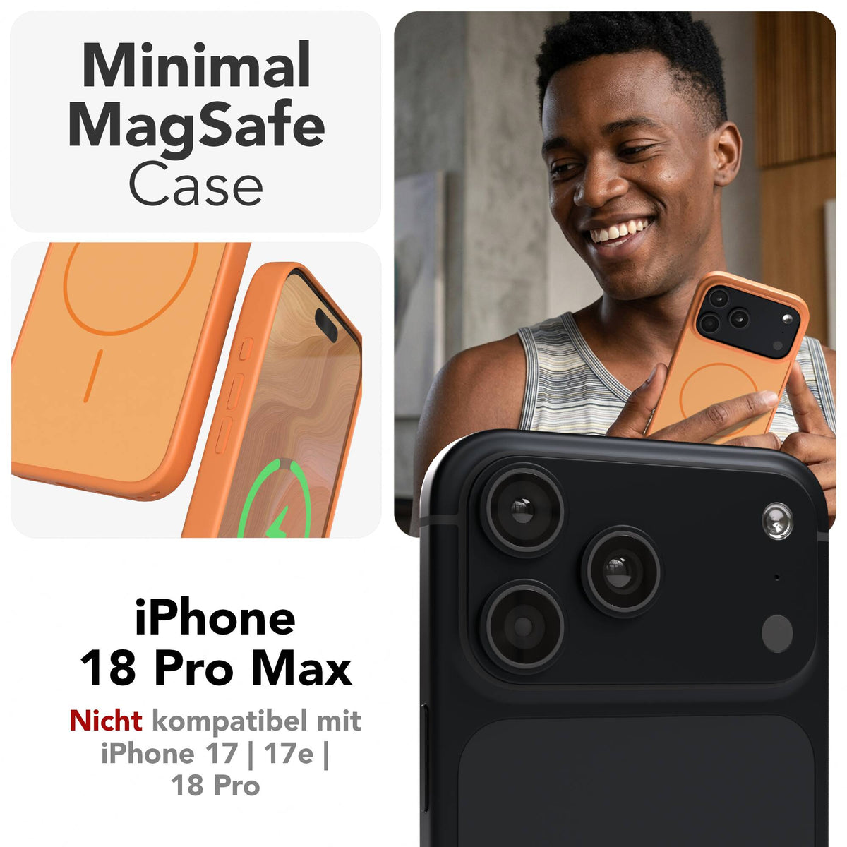 iPhone 18 Pro Max Outdoor Hülle mit thin MagSafe